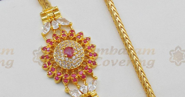 Mangalsutra chain store with side pendant