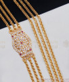 Original Impon Three Line Mugappu Chain With AD Stone MCH734