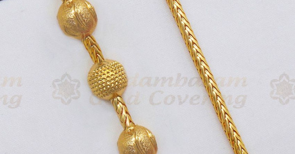 gold ball mugappu designs