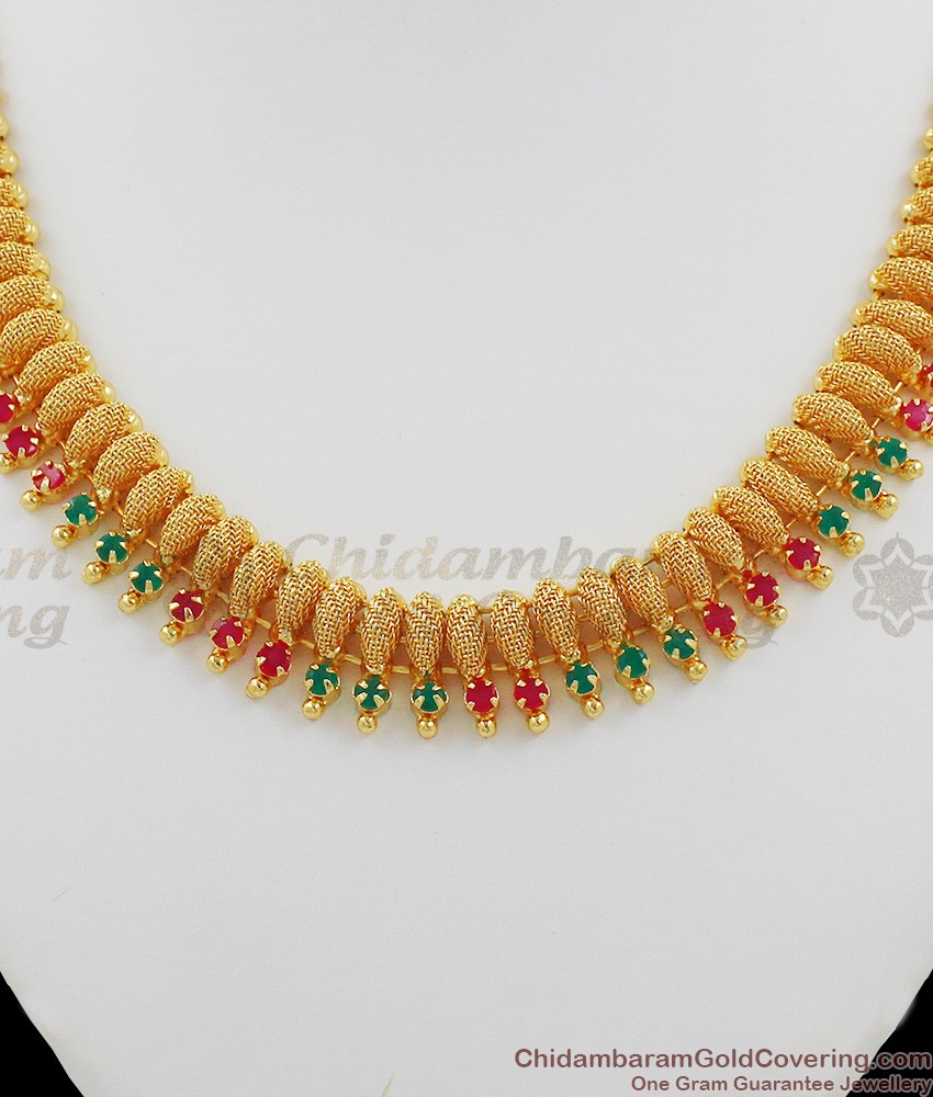 Exclusive Handmade Grand AD Stone Necklace for Marriage NCKN1001