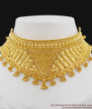 Bridal Choker Set Gold Necklace Design for Marriage NCKN1025