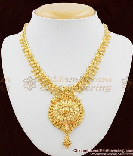 Stunning Bridal Design Gold Plated Choker Necklace Nckn1078