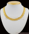 Light Weight Gold Necklace Mullaipoo Design Kerala Collections NCKN1095