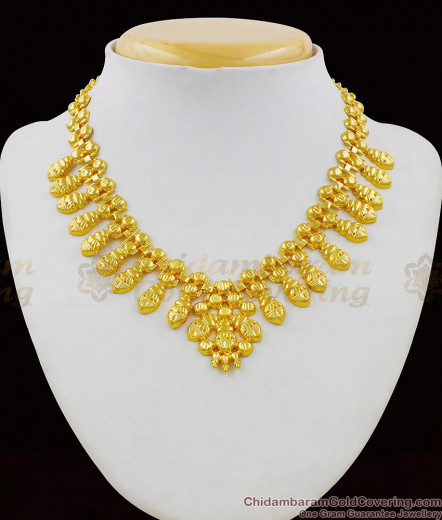 Attractive Kerala Elakkathali Choker Necklace Bridal Jewelry NCKN1074