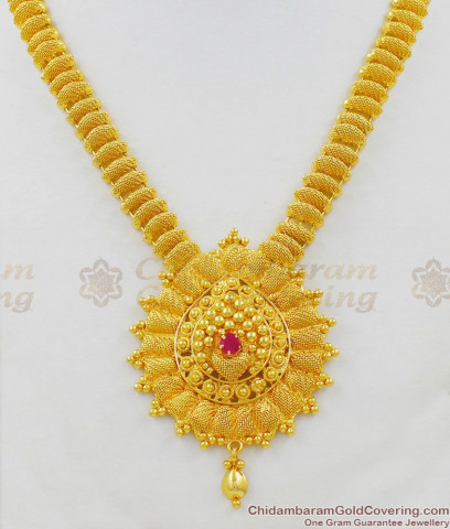 South Indian Traditional Kerala Pattern Mullai Trendy Designed Gold ...