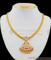 White And Red Gati Stone Aiympon Gold Traditional Attigai Online Store NCKN1420