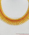 Beautiful Kemp Stone Mullaipoo Kerala Necklace Patterns for Marriage Functions NCKN1424