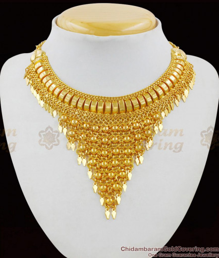 Stunning Bridal Design Gold Plated Choker Necklace NCKN1078