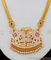 Unique Gaja Lashmi Dollar Multi stone Impon Gold Necklace NCKN1513