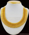 Real Gold Mullai Arumbu Design One Gram Gold Kerala Model Necklace Collection NCKN1686