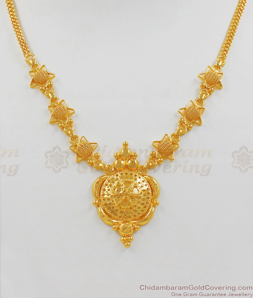 New Model Gold Necklace Design For Women Gold Plated Jewelry Buy Online NCKN1910