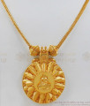 Latest Model Kerala Gold Lakshmi Dollar Imitation Necklace NCKN1933