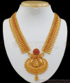 Fast Moving Lakshmi Dollar Gold Necklace With Mullai Poo Design Imitation Jewelry NCKN1937