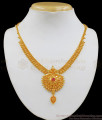 Marriage Bridal Gold Necklace Design For Women NCKN1957