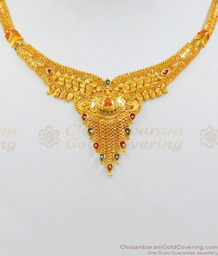 Buy 22K / 22ct Yellow Gold & CZ Necklace Earrings Set 15'' in 916 Stamped  Online in India - Etsy