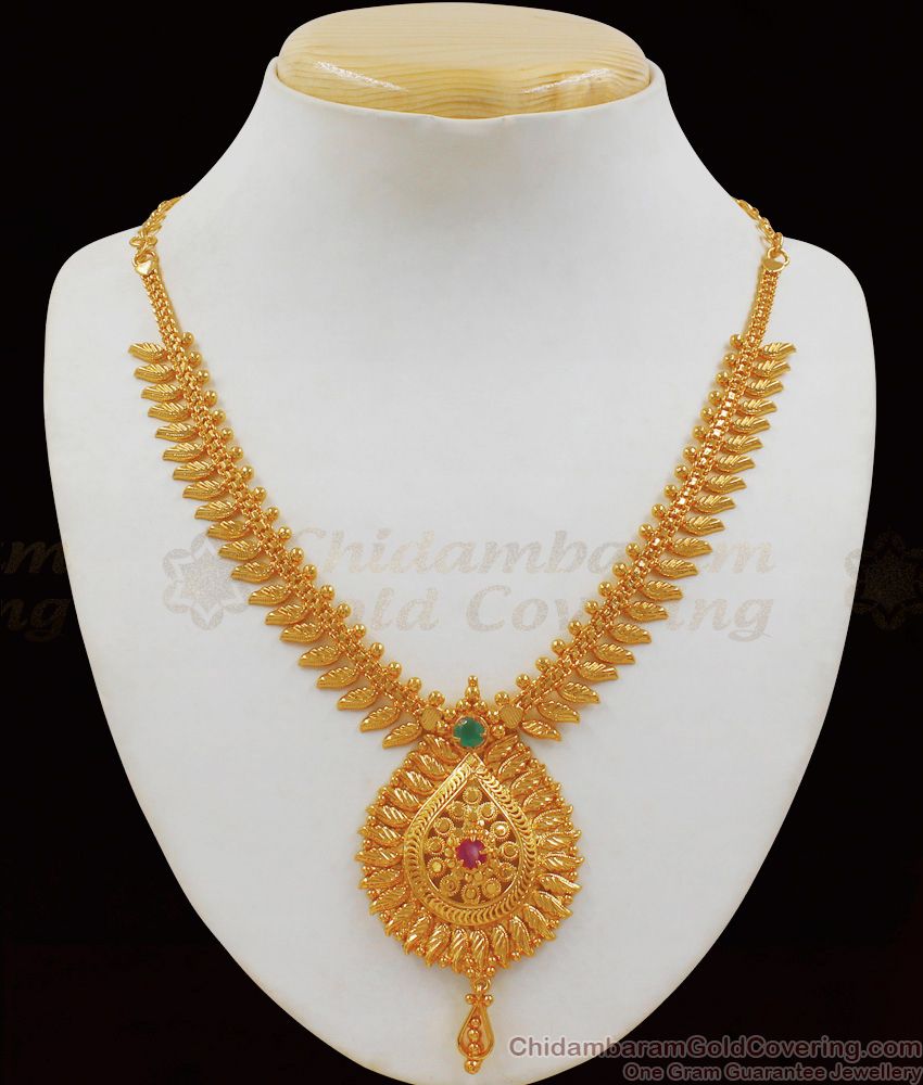 Elegant AD Stone Gold Necklace For Party Wear Collections NCKN1994