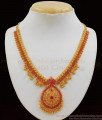 Grand Full Ruby Gold Necklace Design Imitation Jewelry NCKN1995