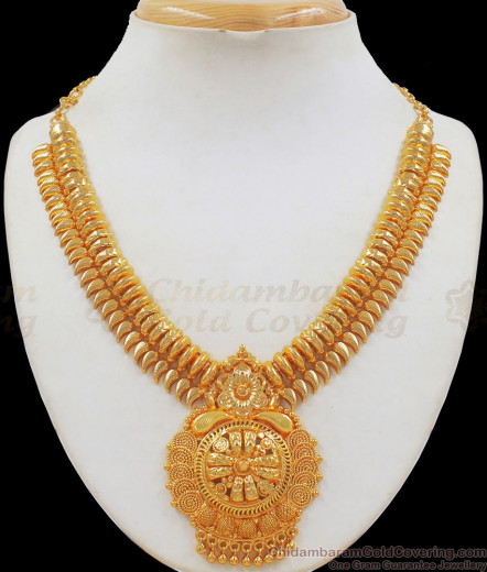 Bridal Choker Set Gold Necklace Design for Marriage NCKN1025