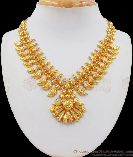 Dazzling Kerala Elakkathali Choker Necklace Bridal Design NCKN1076