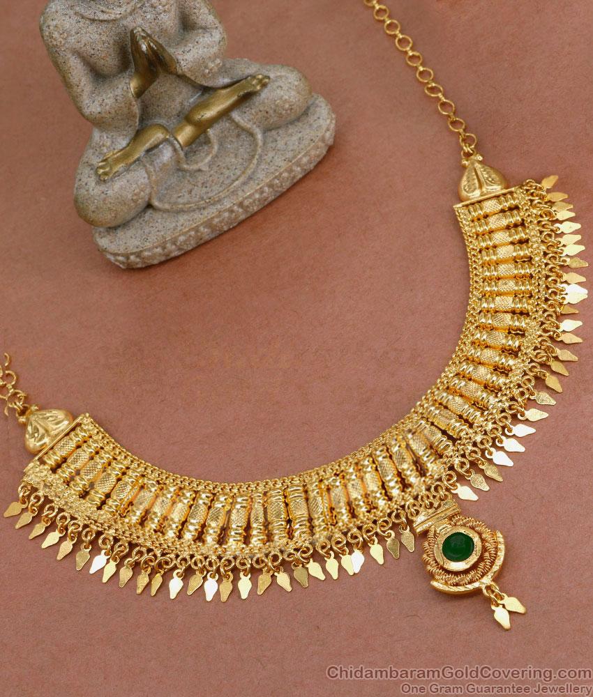 Stunning New Green Palakka Stone Choker Necklace NCKN2481