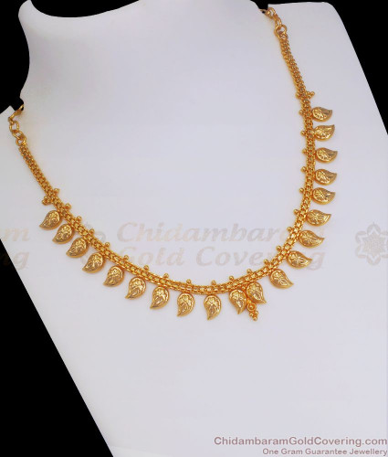 Buy 1 Gram Gold Lakshmi Pendant Attigai Necklace Designs