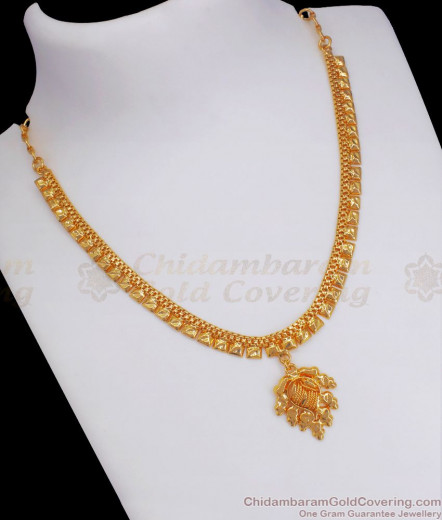 Buy Online One Gram Gold Necklace Design For Function NCKN2559