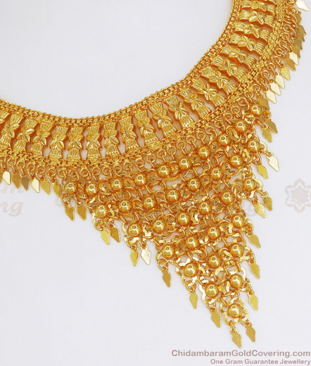 Buy Gold Choker Necklace Elakkathali Design NCKN2609