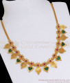 Lakshmi Kasu Mala Gold Necklace Palakka Stone NCKN2635