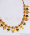 Lakshmi Kasu Mala Gold Necklace Palakka Stone NCKN2635