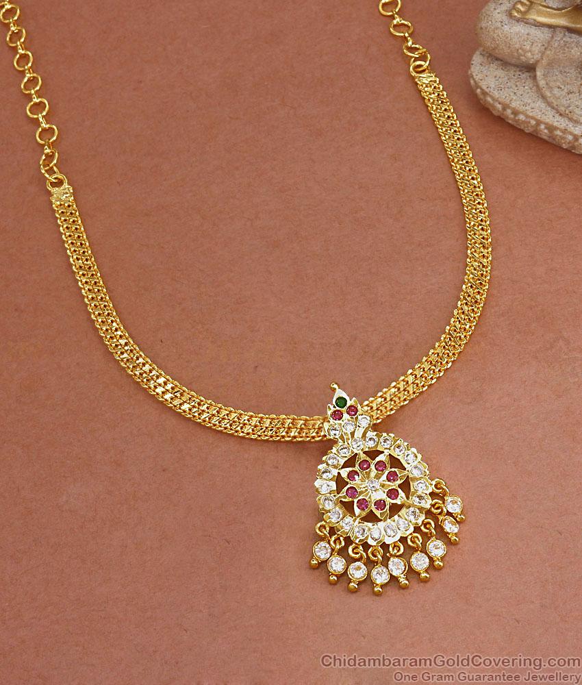 Buy Real Impon Panchaloha Attigai Necklace 5 Metal Jewelry Online NCKN2768