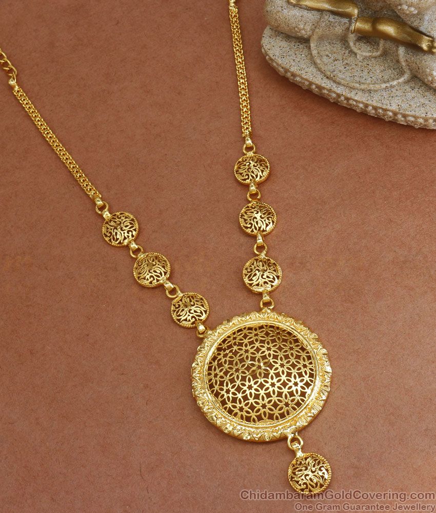 Arabian Design 1 Gram Gold Necklace Bridal Collections NCKN2880