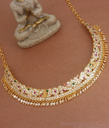 Bridal Choker Set Gold Necklace Design For Marriage NCKN