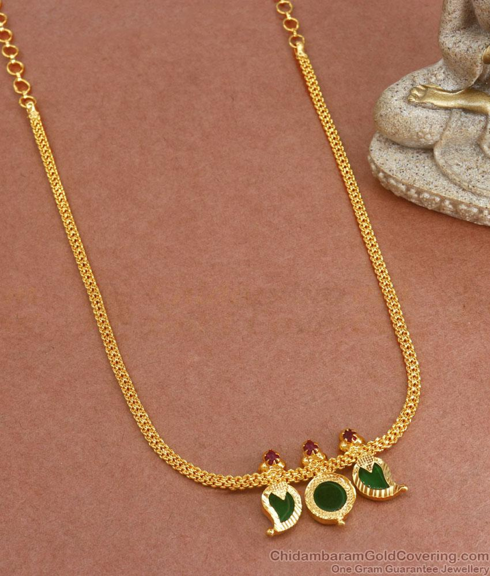 1 Pavan Pattern Gold Palakka Necklace Collections Kerala Jewelry ...