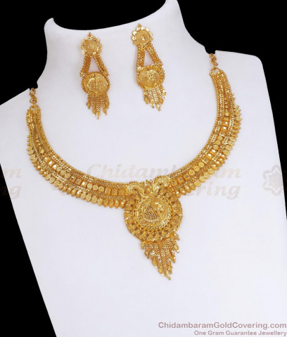 Attractive Kerala Elakkathali Choker Necklace Bridal Jewelry NCKN1074