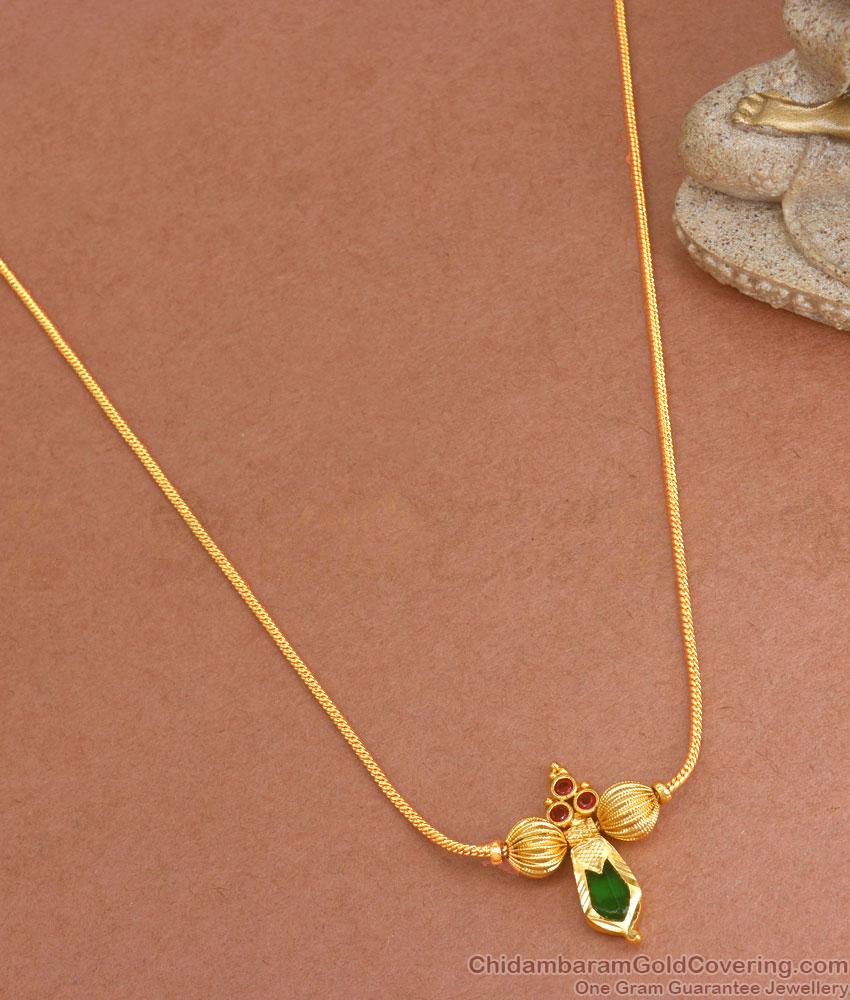 Buy Nagapadam Gold Plated Necklace Palakka Pendant Designs NCKN3198