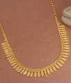 Buy Online 22K Micro Gold Kerala Necklace Leaf Designs NCKN3203