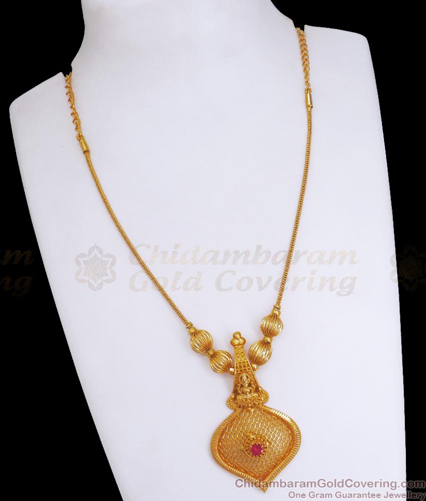 Simple Forming Necklace Designs 2 Gram Short Haram NCKN3229