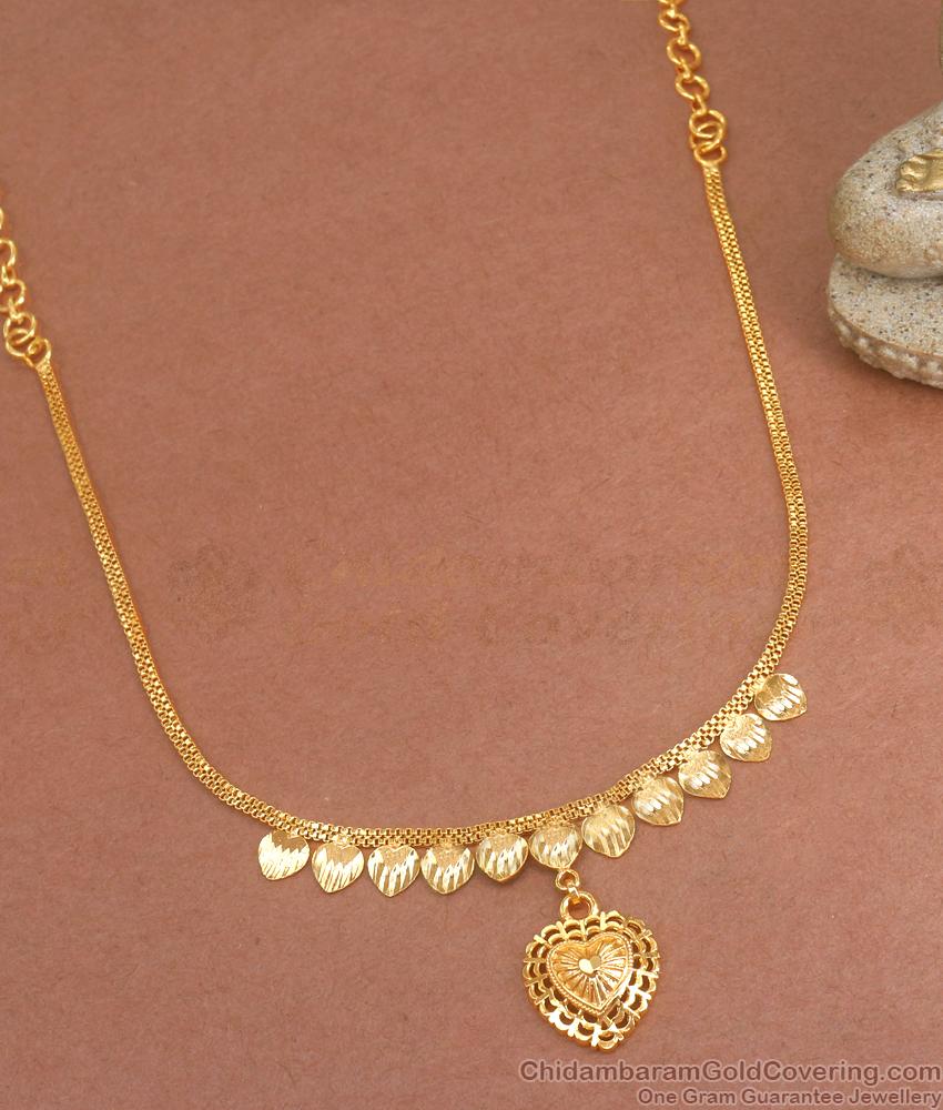Light Weight Gold Necklace Designs For Women NCKN3233