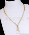 Ad White Stone One Gram Gold Necklace Shop Online NCKN3247