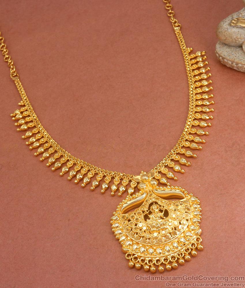 Lakshmi Design Pure Gold Tone Necklace Mullaipoo Bridal Collection NCKN3248