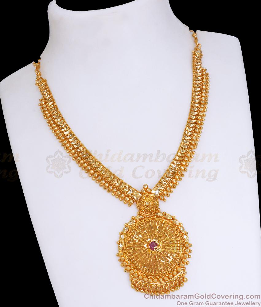 Grand Bridal Look One Gram Gold Chain Necklace Women NCKN3259