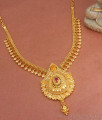 Beautiful Floral 1 Gram Gold Necklace Design Shop Online NCKN3261