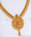 Beautiful Floral 1 Gram Gold Necklace Design Shop Online NCKN3261