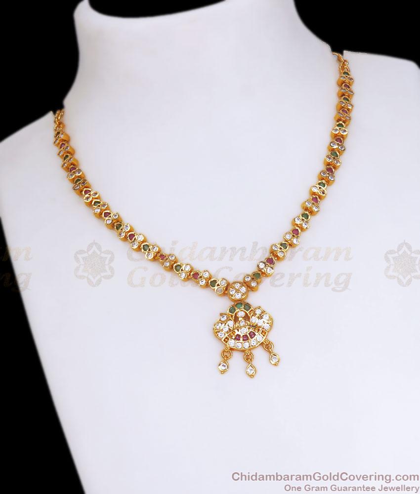 Stylish Impon Necklace In Traditional Look NCKN3278