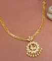 Full White Stone Impon Necklace Wedding Collection NCKN3283