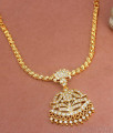 Five Metal Panchaloga Aympon Necklace Lotus Design NCKN3287