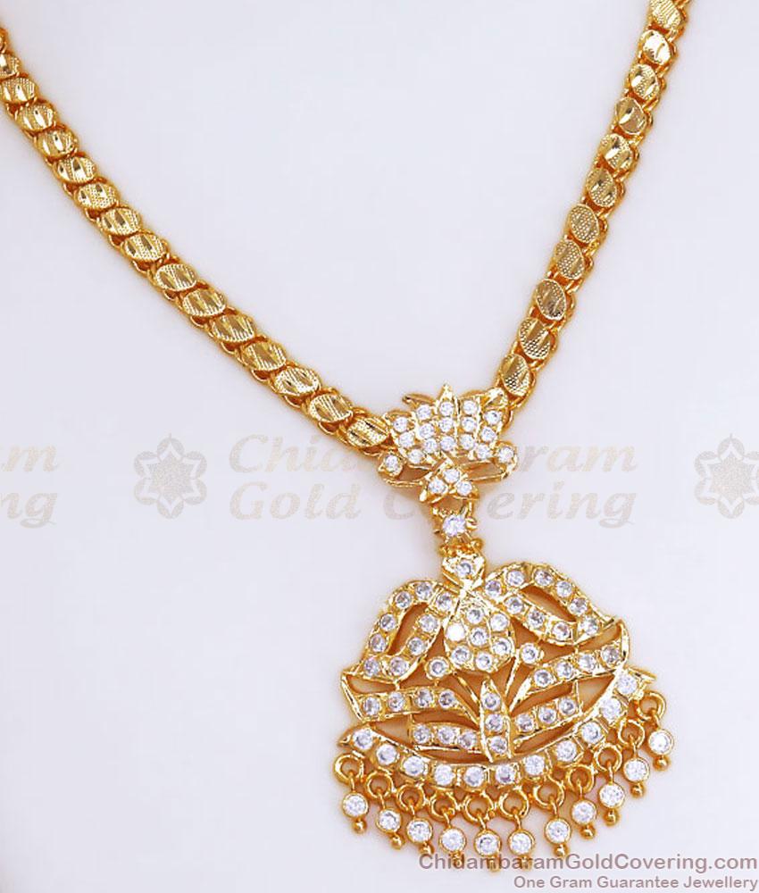 Five Metal Panchaloga Aympon Necklace Lotus Design NCKN3287