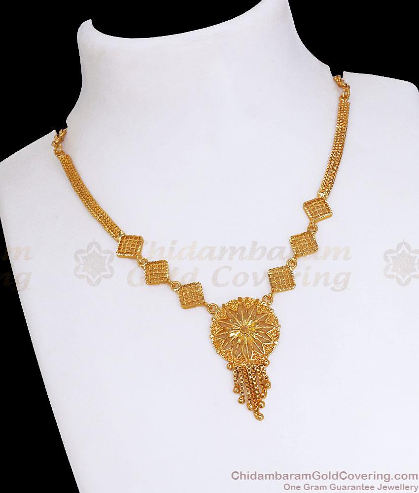 Beautiful Gold Design Necklace Kerala Bridal Collection NCKN3293