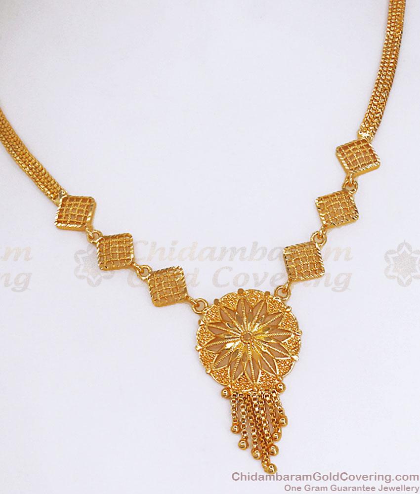 Beautiful Gold Design Necklace Kerala Bridal Collection NCKN3293