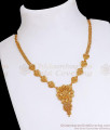 Stylish Heart Shaped Gold Imitation Necklace Designs NCKN3294